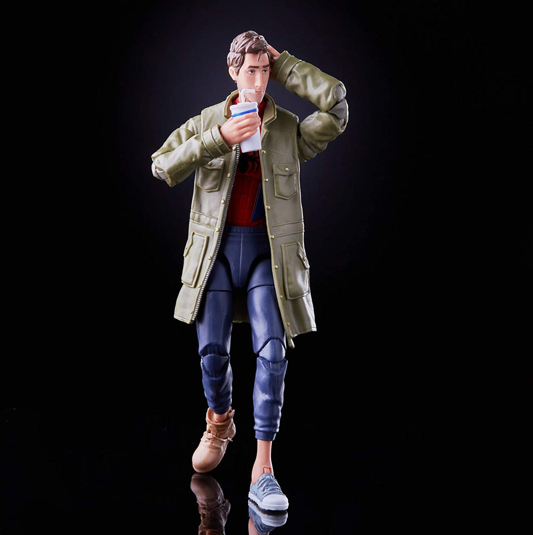 Hasbro Marvel Legends Series Spider-Man: Into the Spider-Verse Peter B. Parker, 15 cm große Actionfigur zum Sammeln, Spielzeug für Kinder ab 4 Jahren