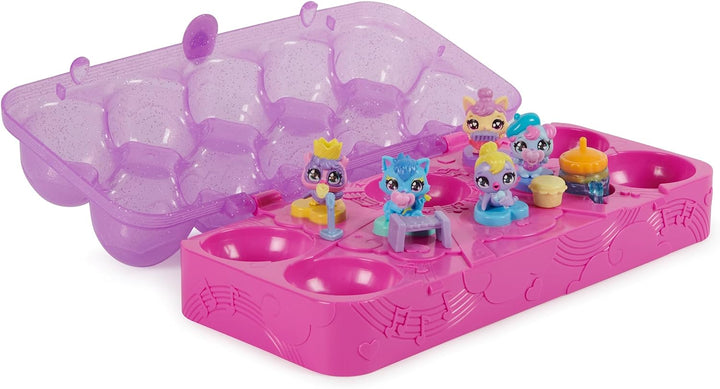 HATCHIMALS Alive, Eierkartonspielzeug mit 5 Minifiguren in selbstschlüpfenden Eiern, 11 A