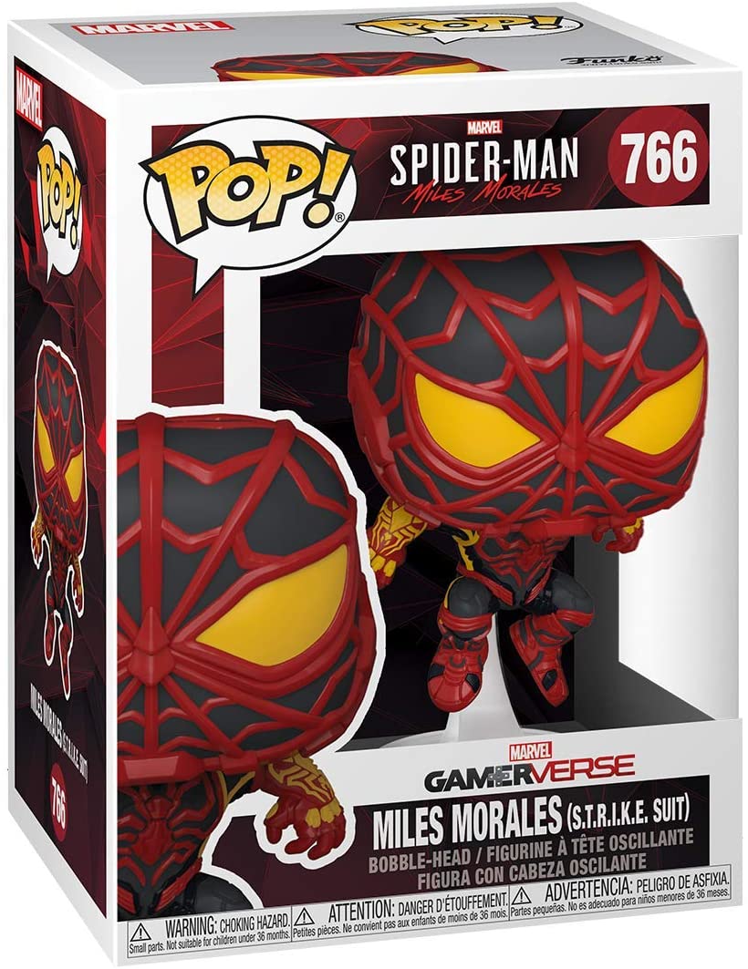 Spider-Man Miles Morales (traje STRIKE) Funko 50151 Pop! Vinilo n. ° 766