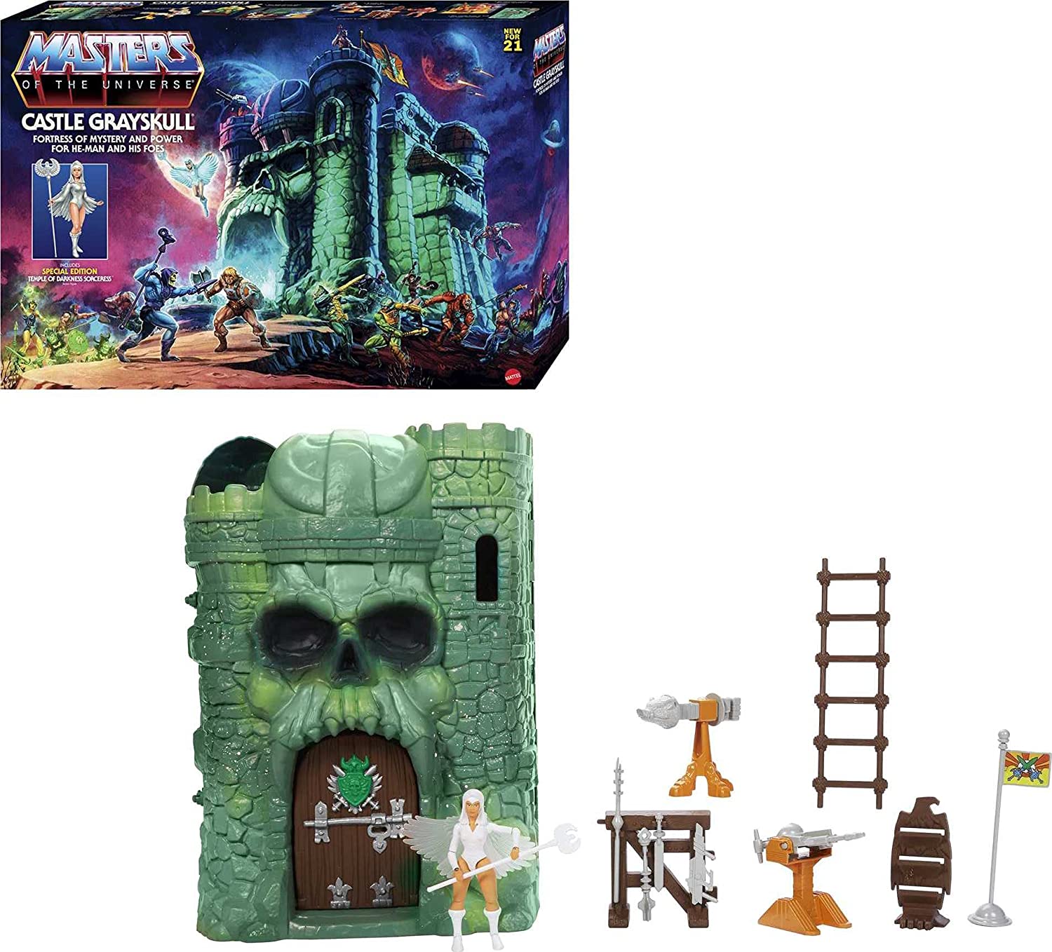 Masters of the Universe Origins Castle Grayskull Playset - Diorama-Style Action Figure Playset with Working Lift & Trap Door