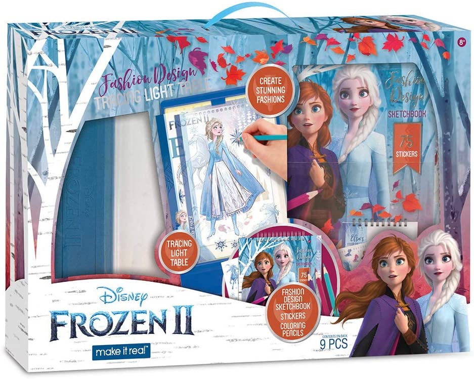 Make It Real 4254 Disney Frozen II-Fashion Design Tracing Light Table