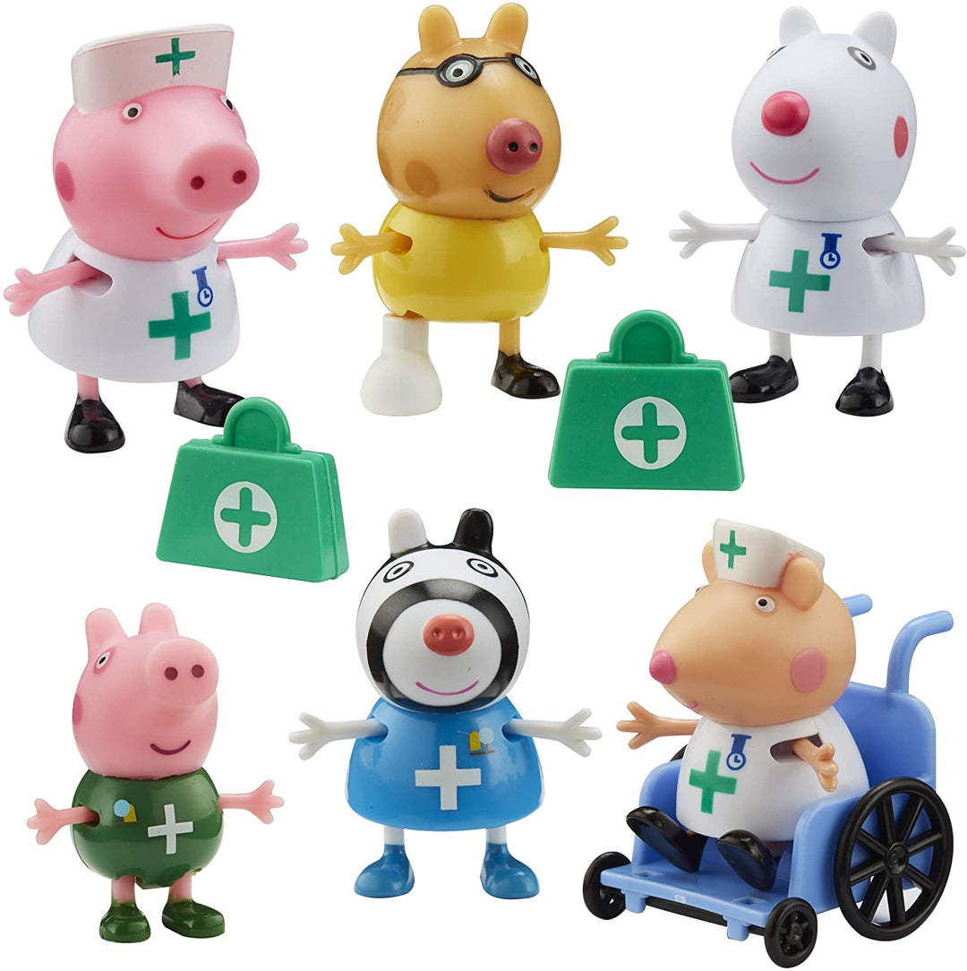 Peppa Pig 07360 Pack de figuras de médicos y enfermeras
