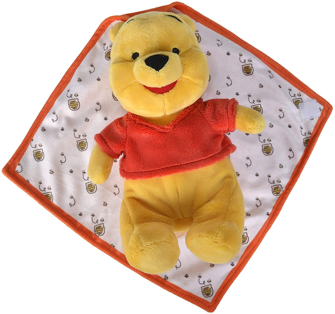 Simba Toys - Winnie Plüsch 25 cm mit extra weicher Decke, 100 % offizielle Lizenz,