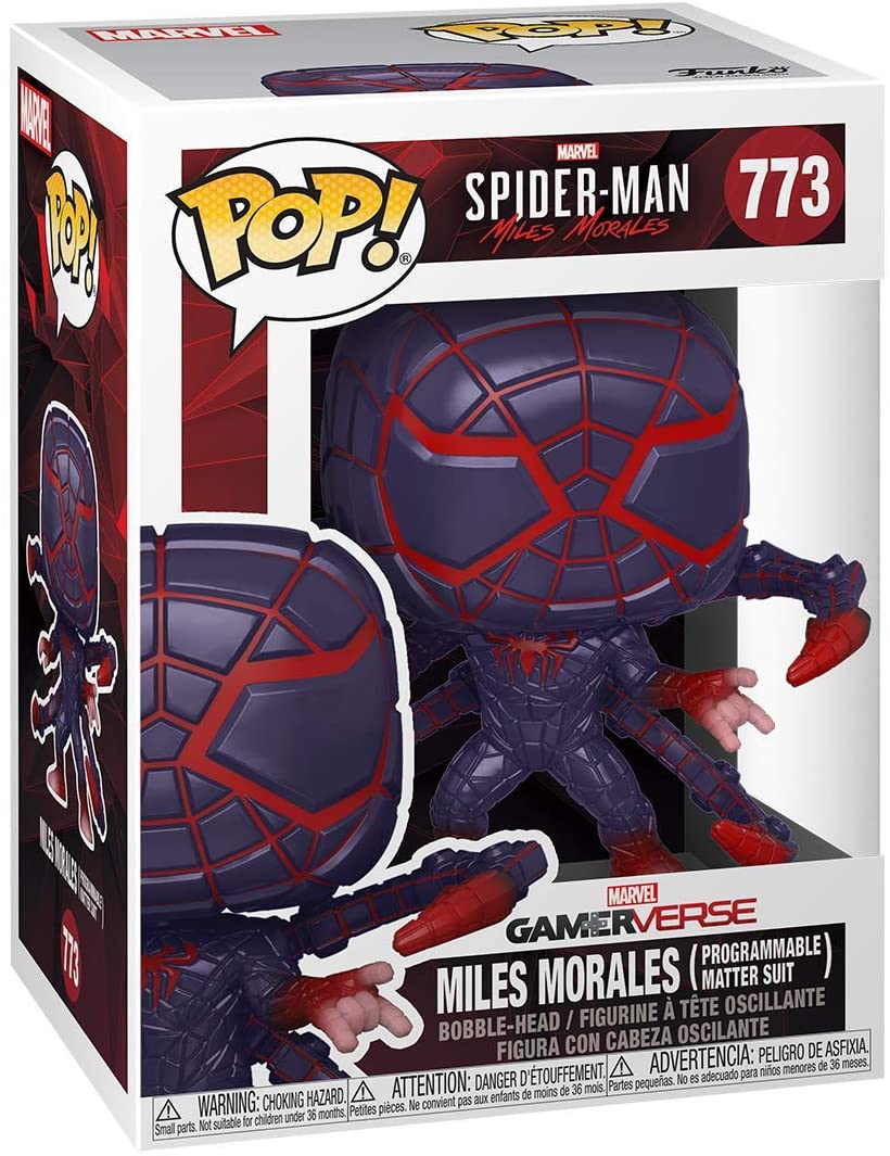 Spider Man Miles Morales (Tuta Materia Programmabile) Funko 54694 Pop! Vinile #773