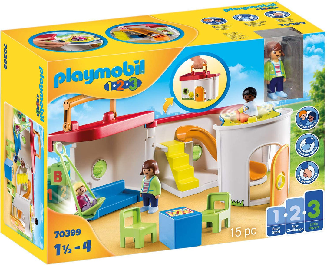 Playmobil 1.2.3 70399 My Take Along Scuola materna, per bambini