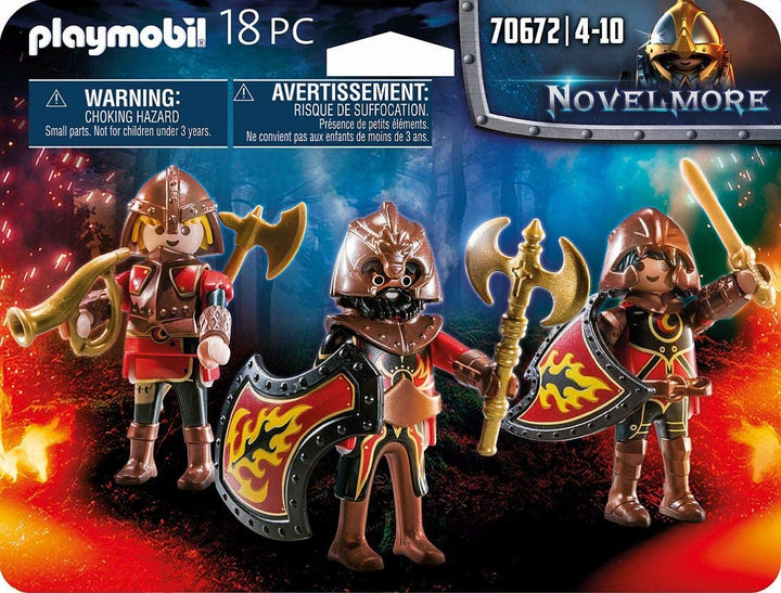 Playmobil 70672 Novelmore Knights Burnham Raiders 3 Figuras Set