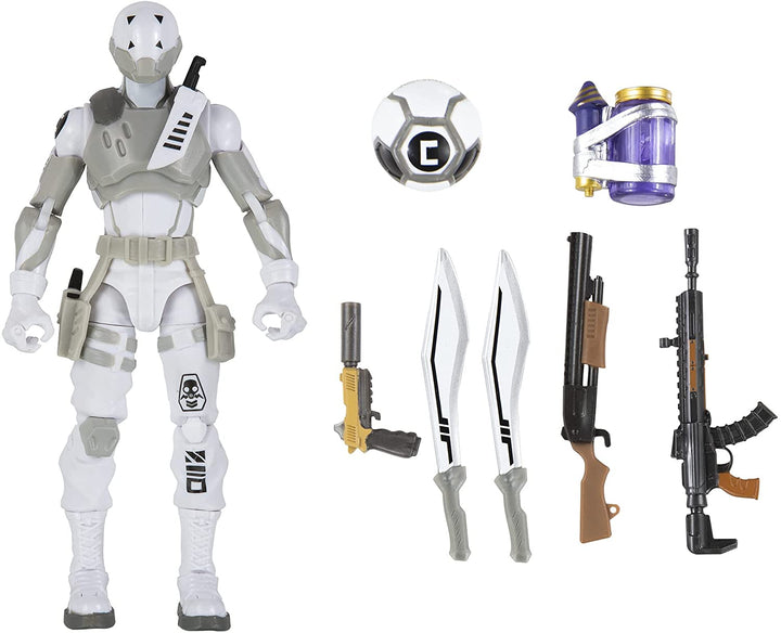 Fortnite FNT0735 Scratch Legendary Series 6 Zoll große, sehr detaillierte Figur mit Erntewerkzeugen, Waffen und Rücken-Accessoire.