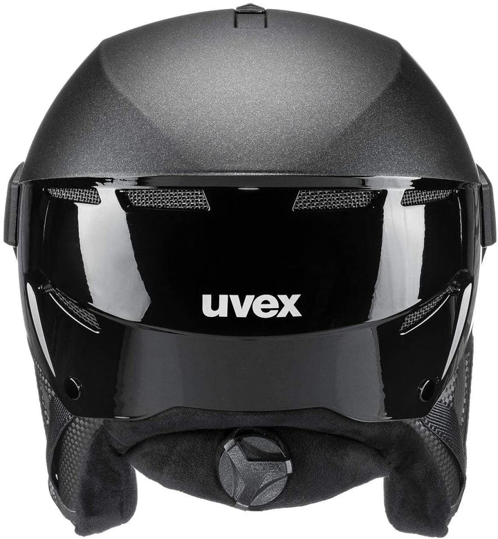 Uvex Unisex-Skihelm Instinct Visor Pro V, Schwarz, 53-55 cm