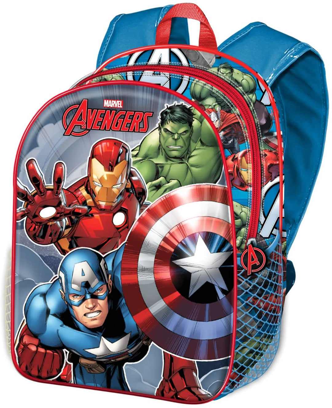 The Avengers Defy-Kleiner 3D-Rucksack, Blau