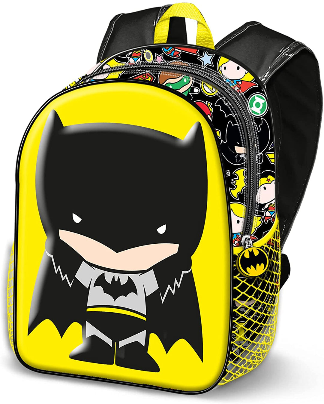 Batman Bat Chibi-Kleiner 3D-Rucksack, Gelb