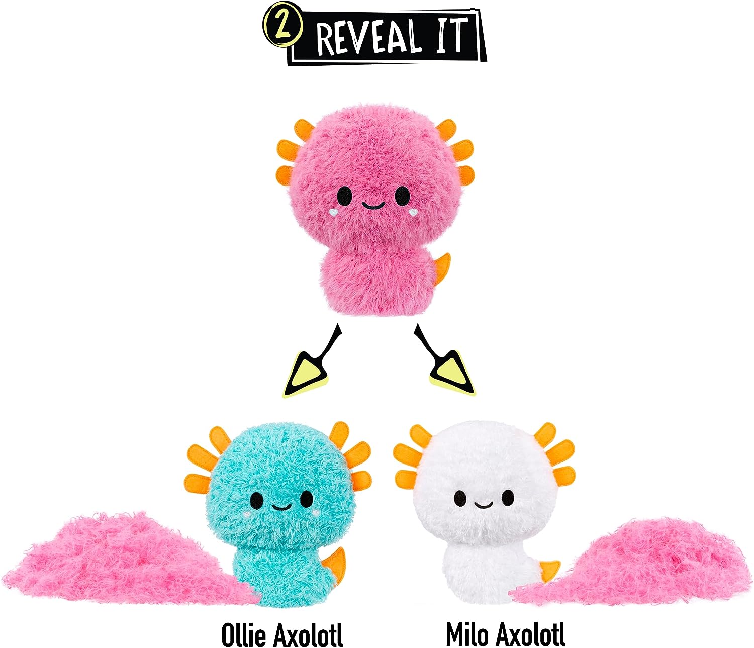 Fluffie Stuffiez Small Collectible Axolotl Plush - 3 Ways to Play for Kids 4+ 7