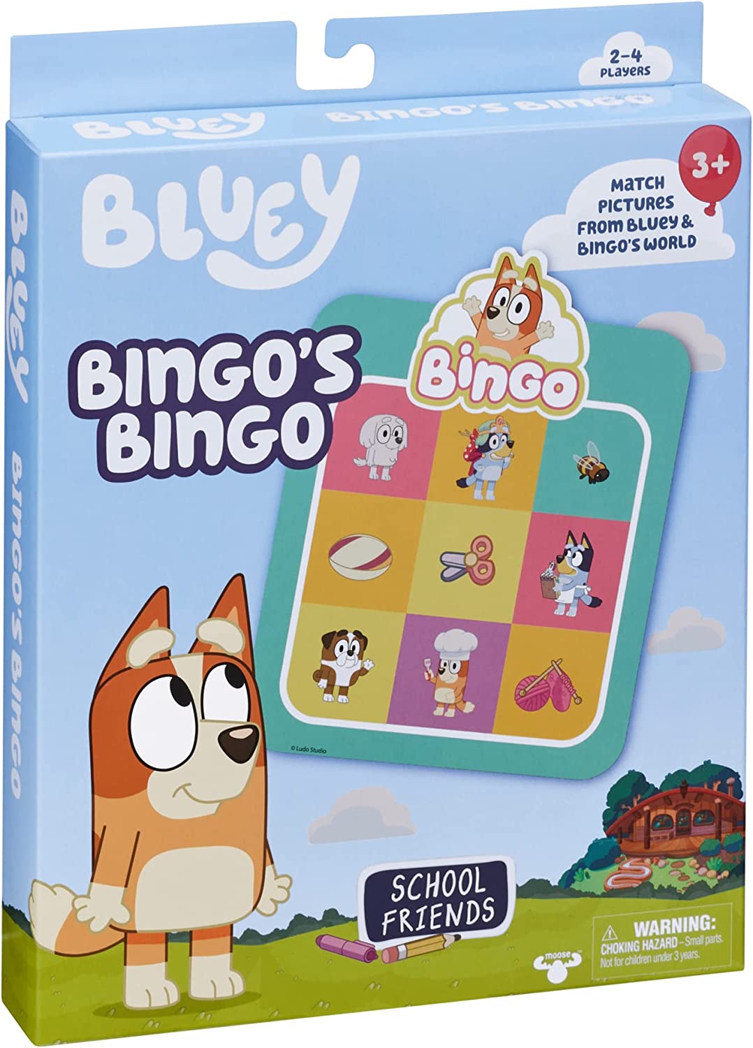 Bluey Bingo's Bingo School Friends Kartenspiel für 2 bis 4 Spieler