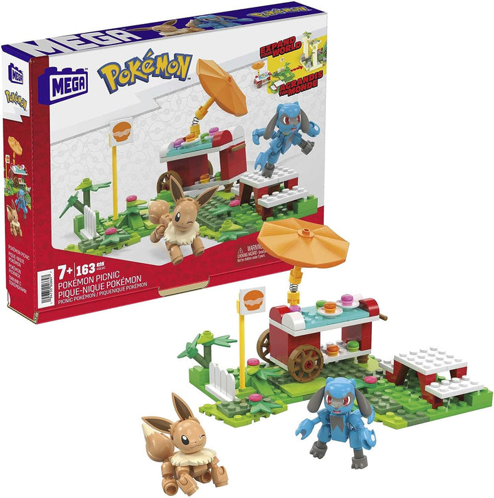 MEGA Pokémon Adventure Builder Picnic toy building set, Eevee and Riolu figures