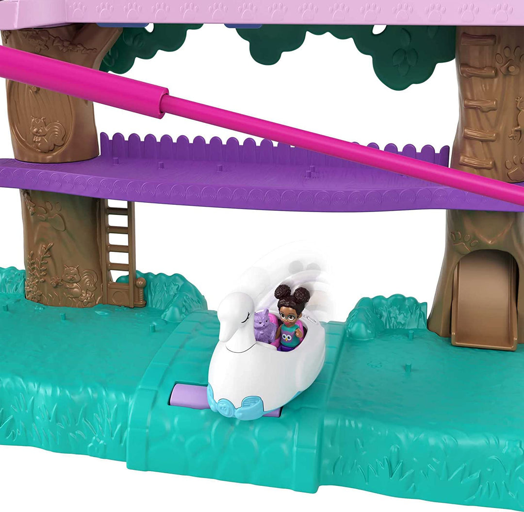 Polly Pocket Pollyville Pet Adventure Treehouse, 5 Floors, 15+ Play Pieces: 2 Do