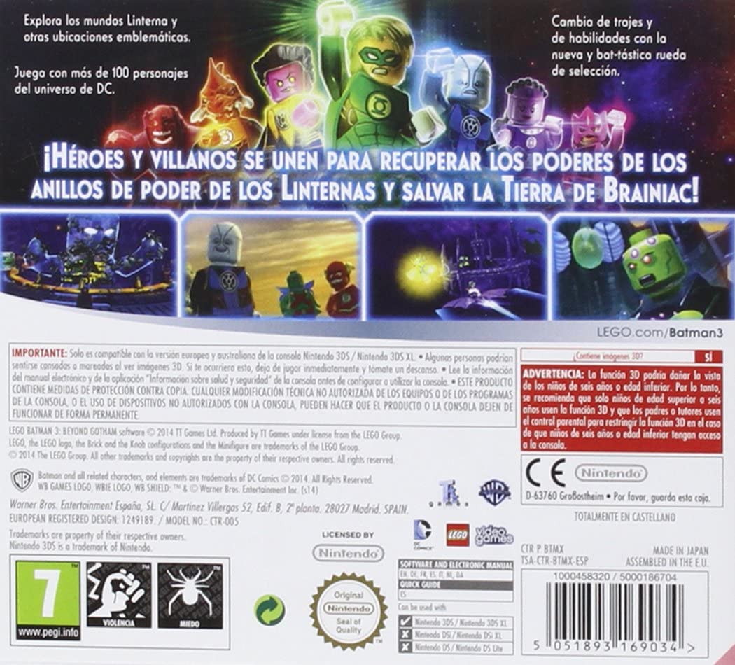 Lego Batman 3: Beyond Gotham (Spanish Box – Multi Lang In Game) (3DS) (Nintendo 3DS)