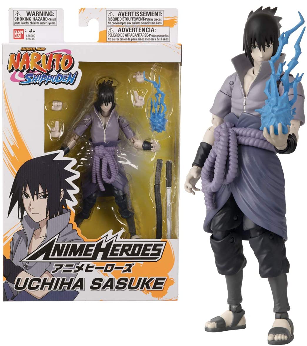 Bandai 36902 Anime Heroes-Naruto 15 cm Uchiha Sasuke-Actionfiguren