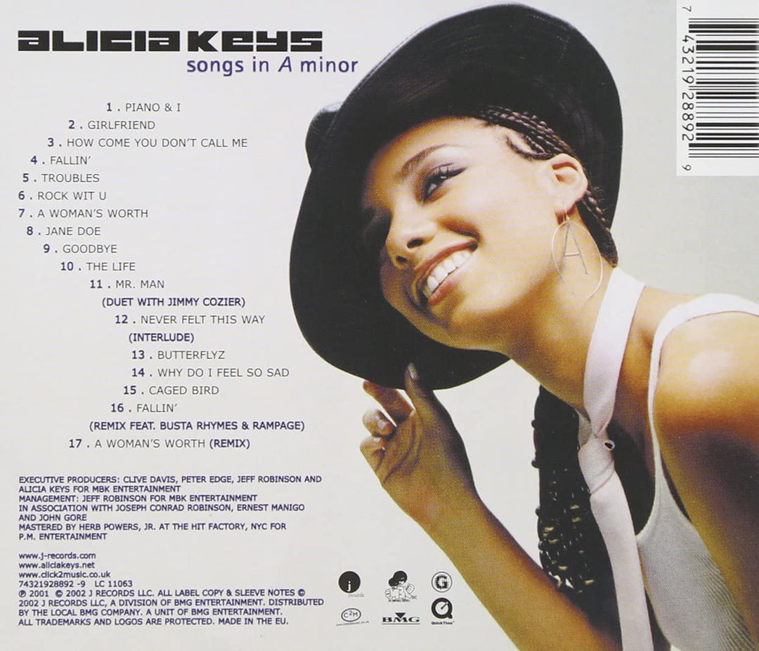Alicia Keys – Lieder in a-Moll [Bonustrack] [Audio-CD]