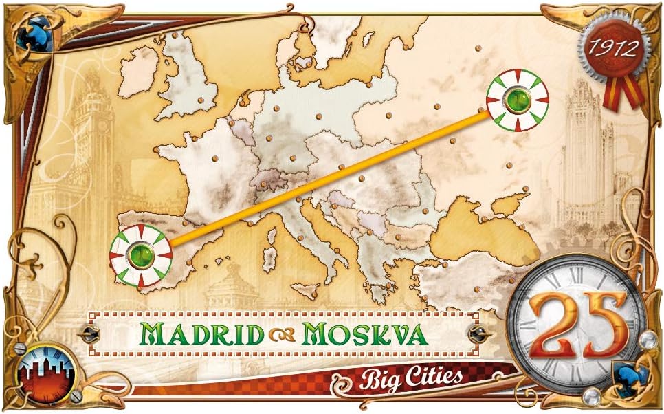 Days of Wonder | Ticket to Ride Europa 1912 Board Game EXPANSION | Ages 8+ | For 2 to 5 Players