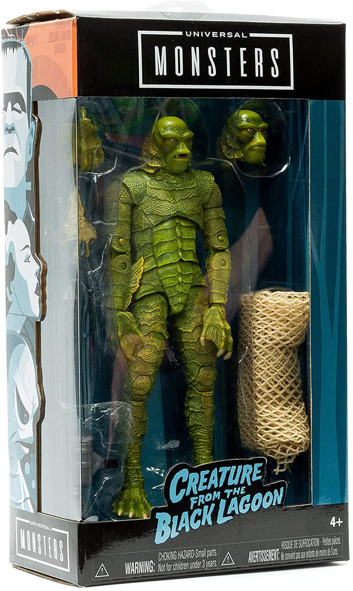 Jada 253251017 Universal Monsters Black Lagoon Creature 6” Deluxe Collector Figure, Green