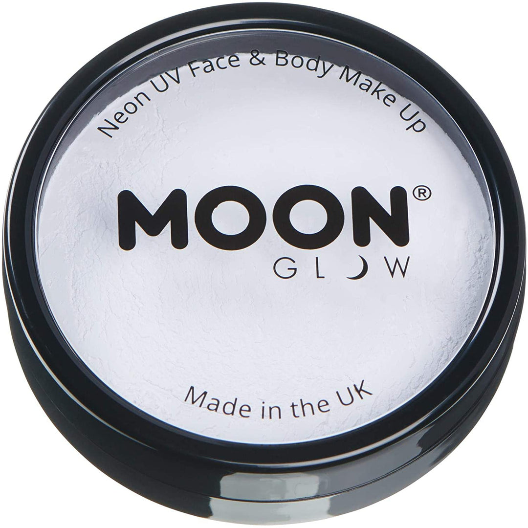 Pro Intense Neon UV Face &amp; Body Paint Cake Pots von Moon Glow – Weiß