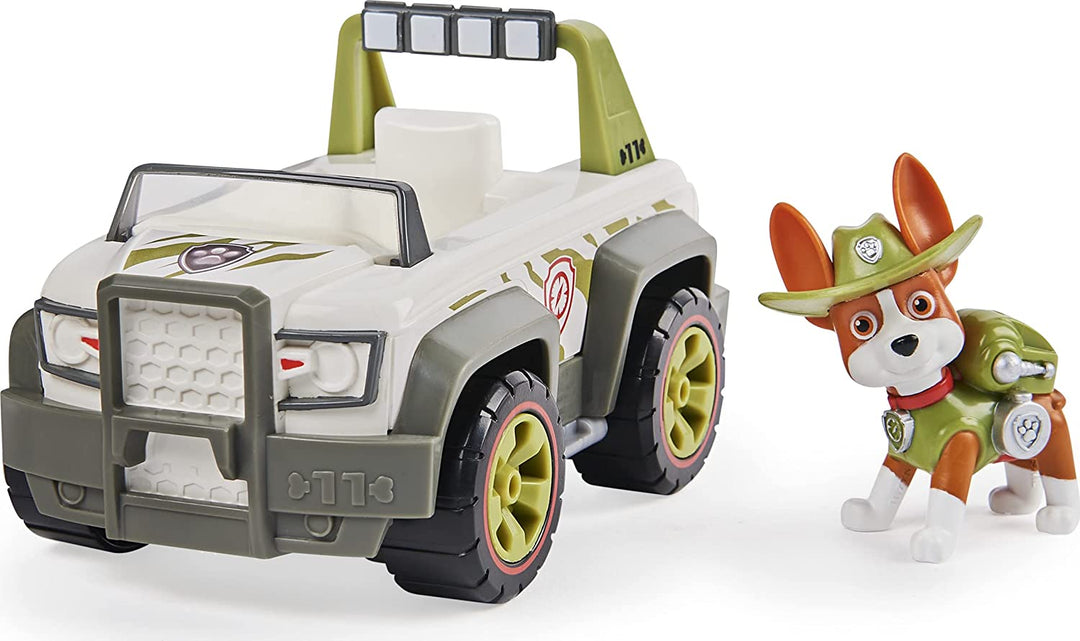 Paw Patrol Tracker&#39;s Jungle Cruiser-voertuig met verzamelfiguur, voor kinderen vanaf 3 jaar