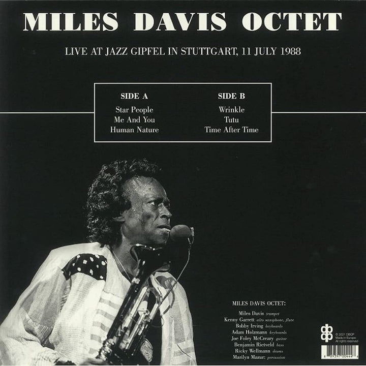 Davis Miles Octet - Live at Jazzgipfel, Stuttgart, July 11, 1988 [VINYL]