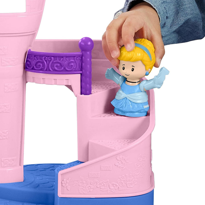 Fisher-Price Little People Disney Princess Magical Lights &amp; Dancing Castle mit 2 Figuren