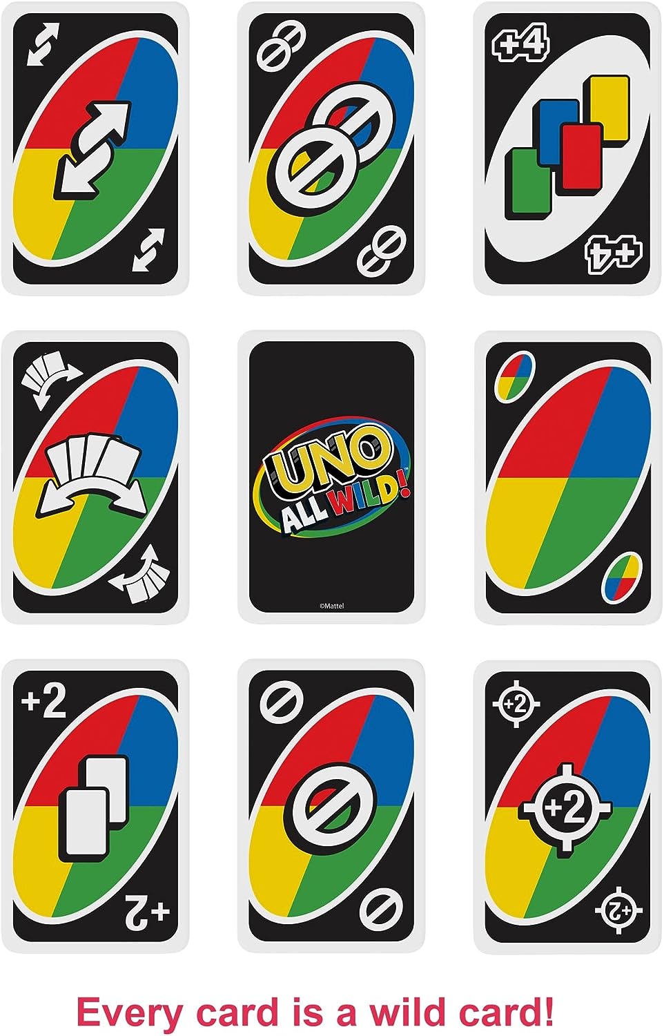 Mattel Games UNO All Wild Card Game (HHL33)