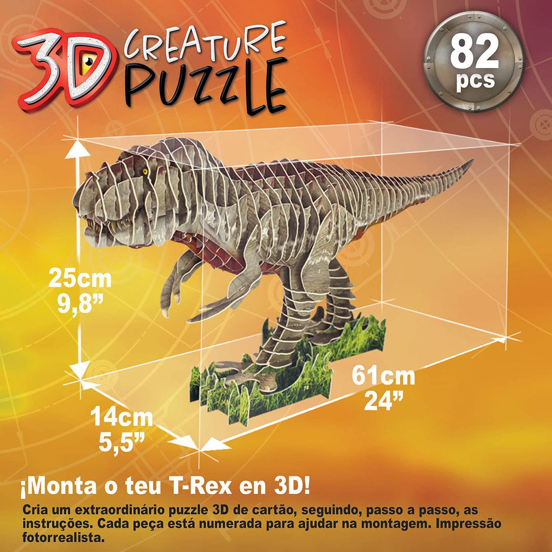 Educa T-Rex-Kreatur: Bauen Sie Ihren eigenen Dinosaurier zusammen. 3D-Puzzle für Kinder ab 5 Jahren. 19