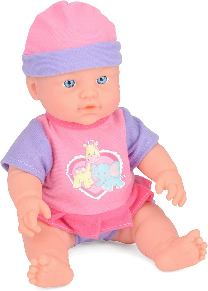 Toyrific Snuggles Baby Doll with Accessories, Cry, Drink and Wet function, Potty