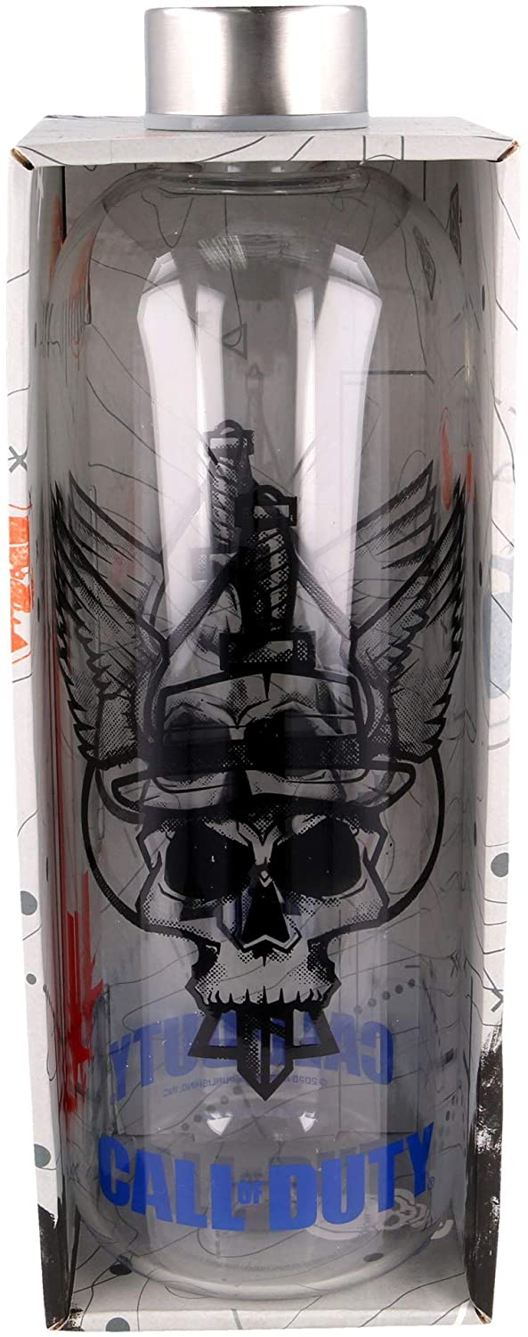 STOR Call of Duty Large Glass Bottle, 1030 ml, Single Standard