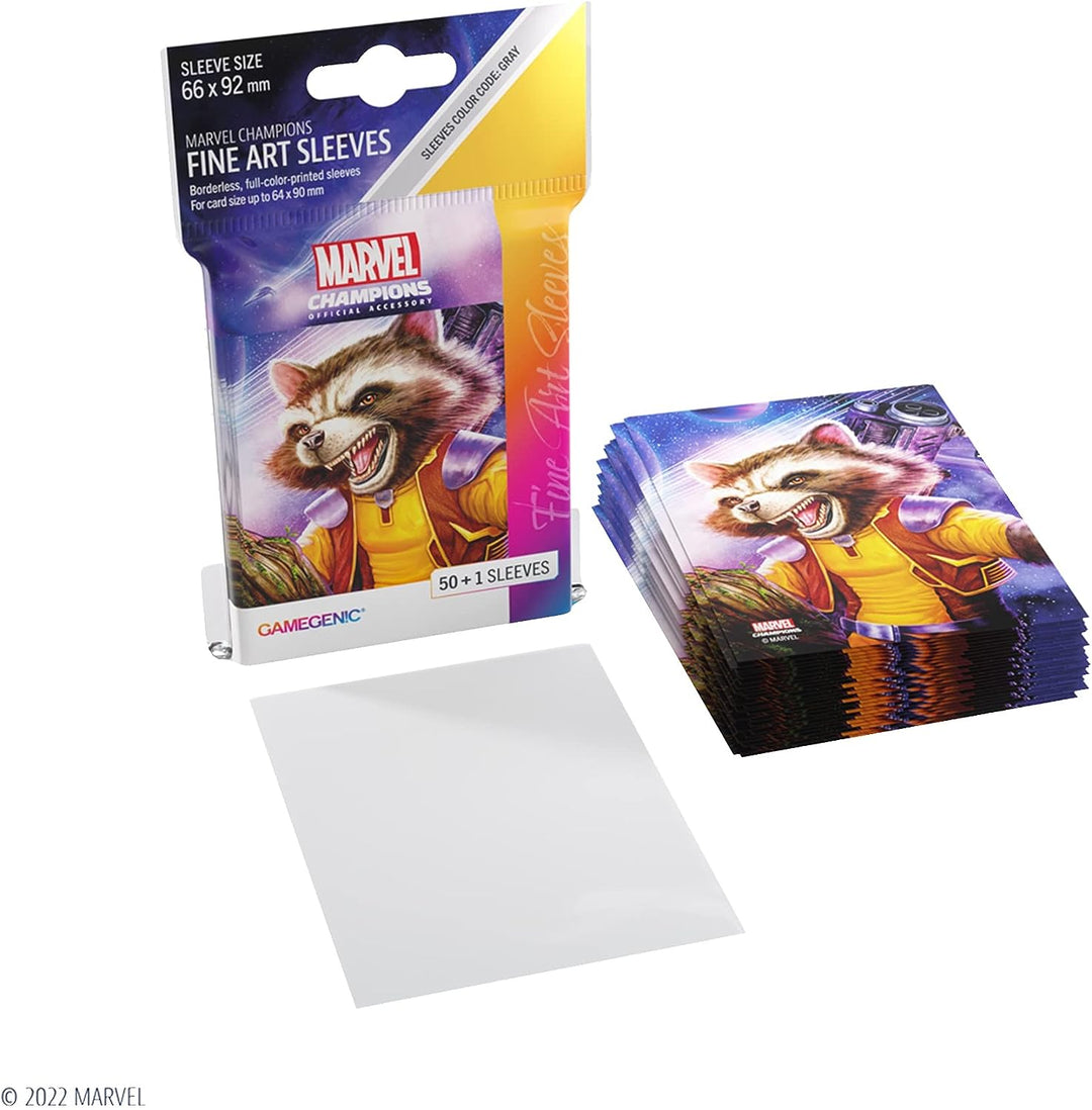 Gamegenic Marvel Champions The Card Game Offizielle Rocket Racoon Fine Art Hüllen