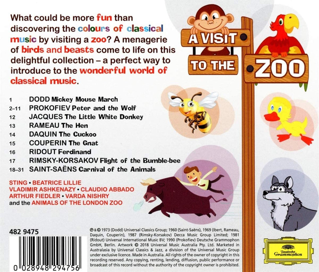 Stachel; Boston Pops Orchestra – A Visit To The Zoo (Klassiker für Kinder) [Audio-CD]