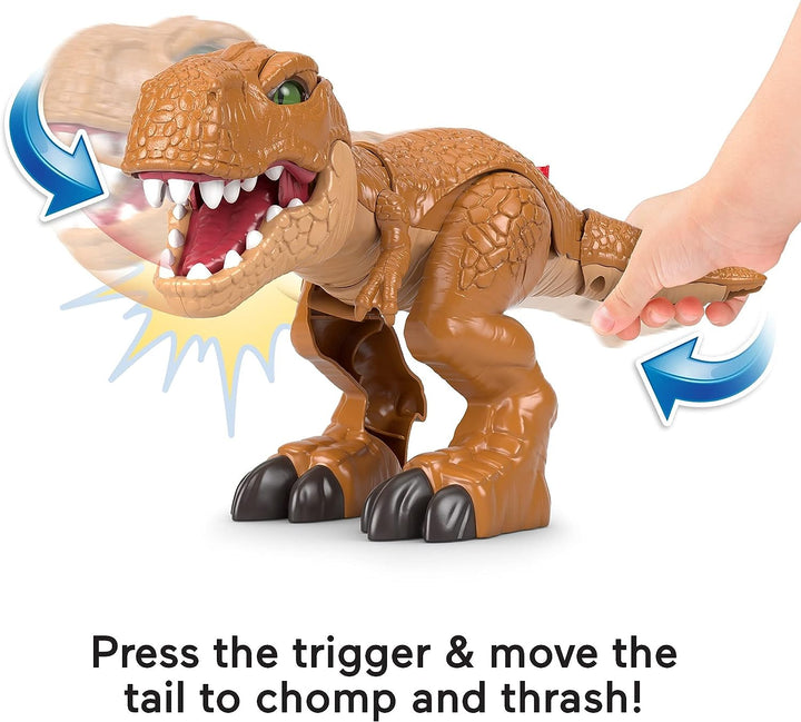 ?Fisher-Price Imaginext Jurassic World Thrashin Action T Rex dinosaur figure for kids