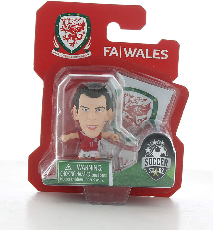 SoccerStarz Unisex-jeugd officieel gelicentieerd Wales National Team Figuur van Gareth Bale in thuistenue