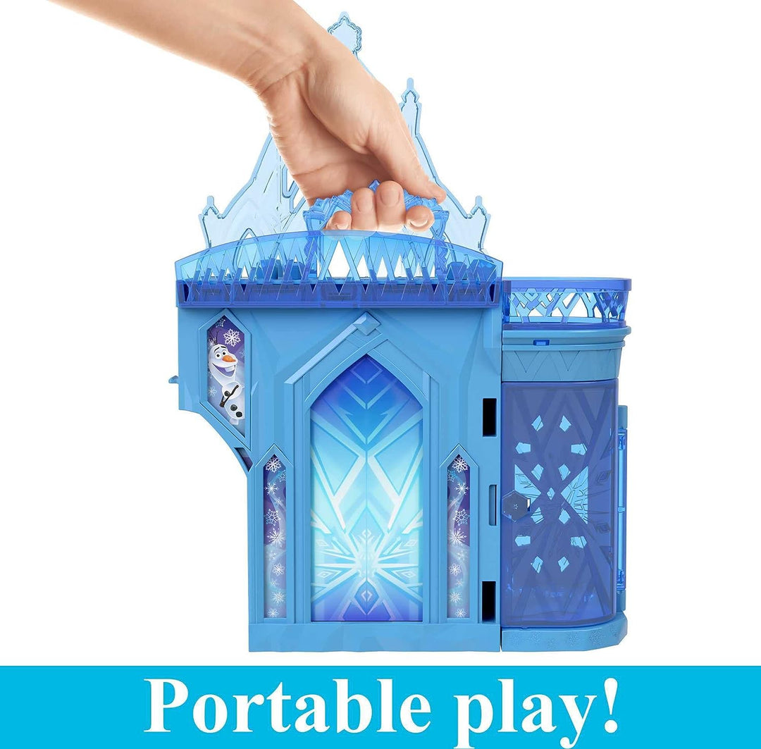 Elsa's Ice Palace Playset - Frozen Castle Doll House with Elsa Doll & Accessories for Ages 3-8 (HLX01)