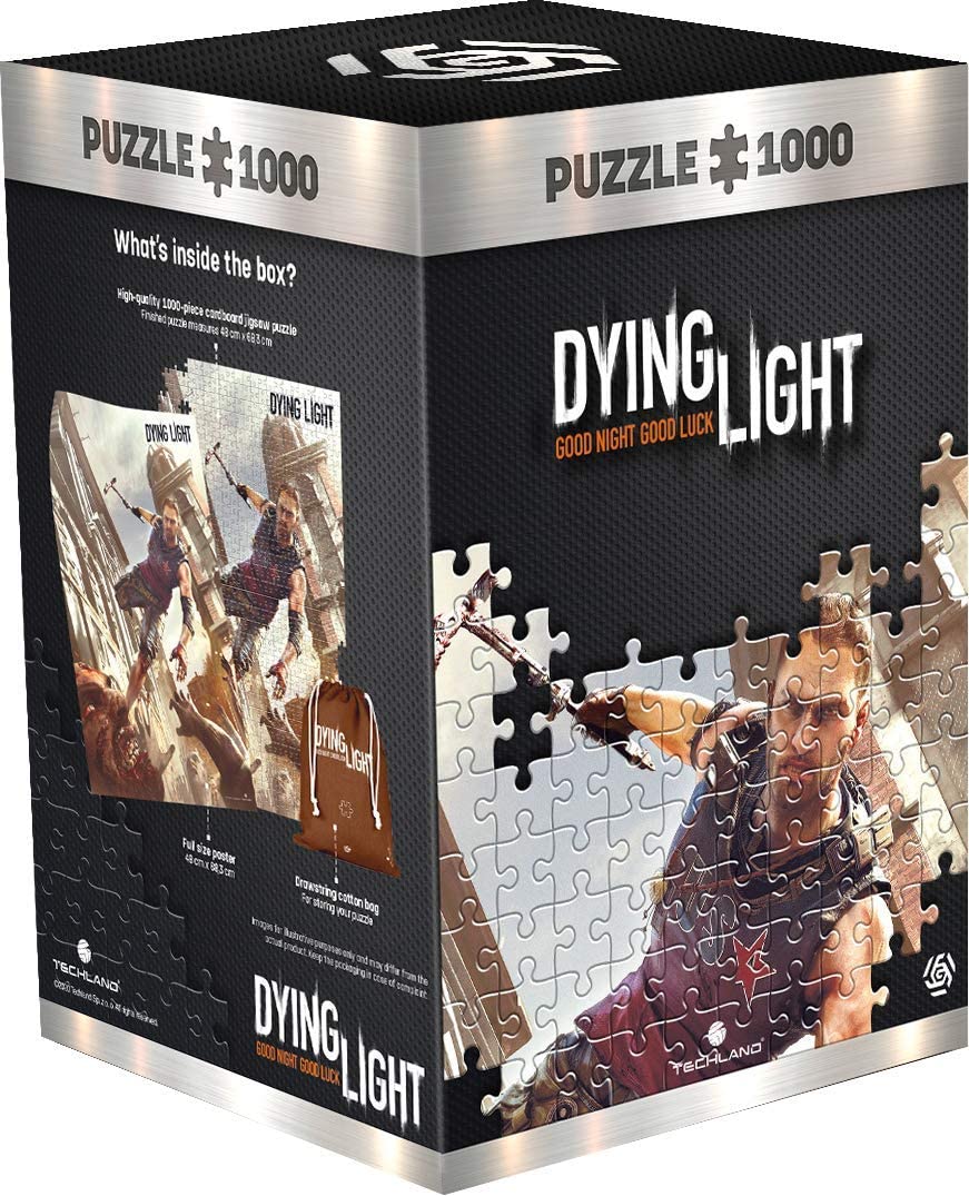 Good Loot Dying Light Kyle Crane – 1000 Teile Puzzle 68 cm x 48 cm | inklusive Poster und Tasche | Spielgrafiken für Erwachsene und Jugendliche