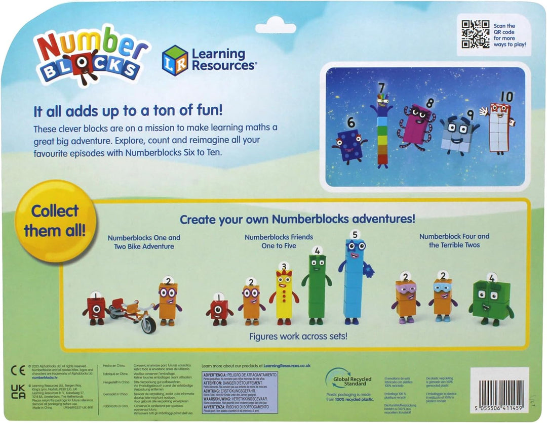 Learning Resources Numberblocks Friends Six to Ten, Play Figures, Official Colle