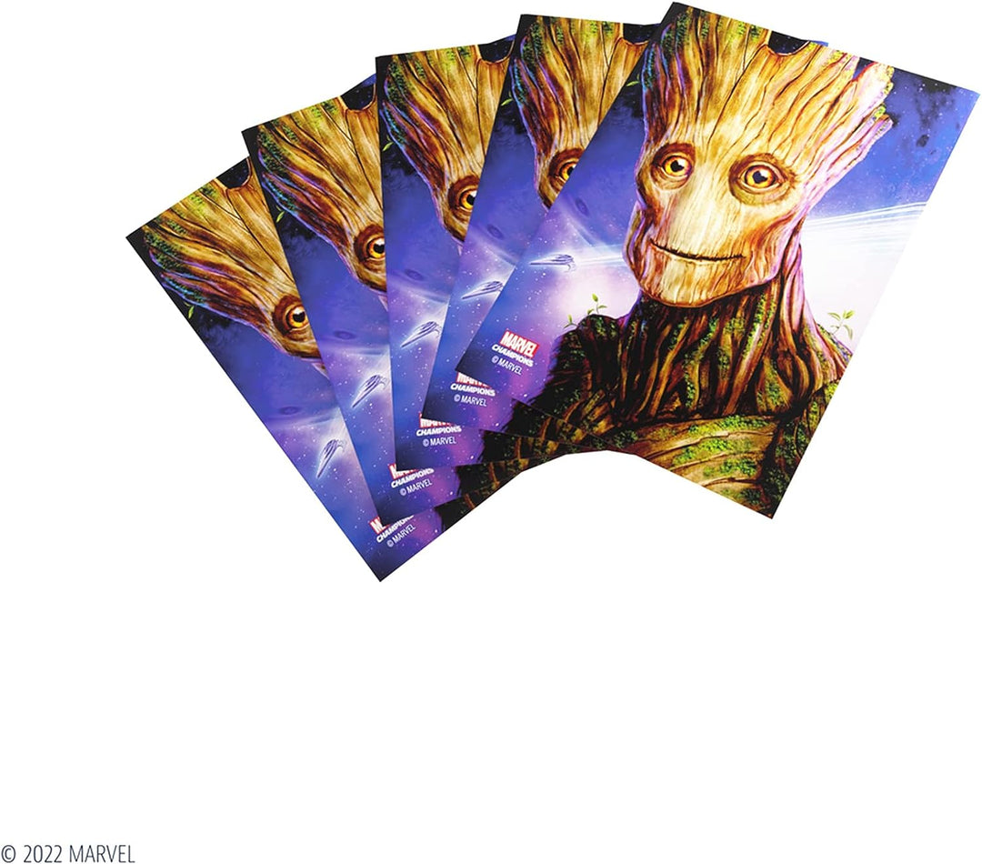 Gamegenic Marvel Champions The Card Game, offizielle Groot Fine Art-Hüllen, Packung mit