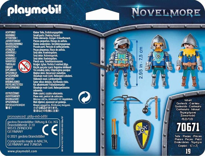 Playmobil 70671 Ensemble de 3 figurines Novelmore Knights