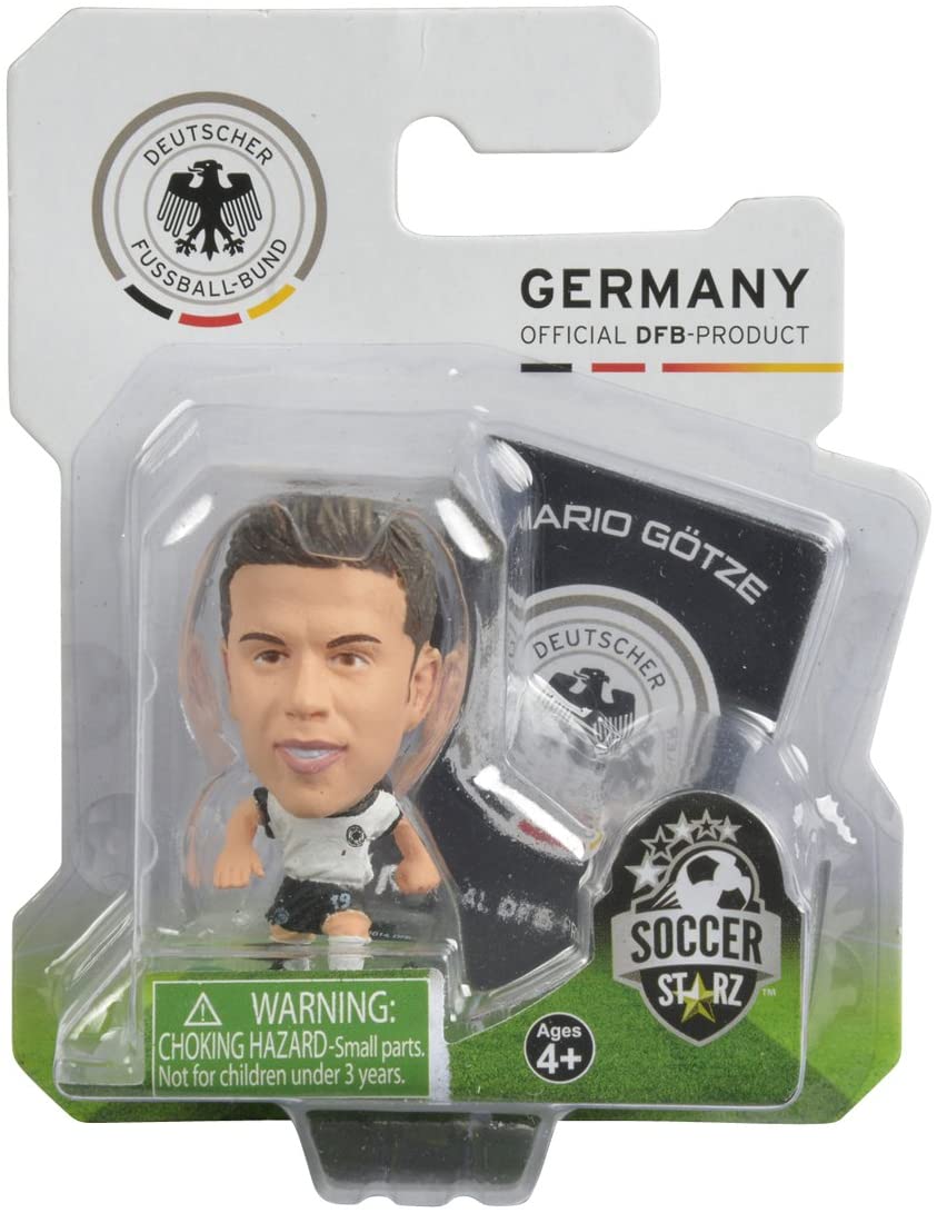 SoccerStarz Alemania International Figurine Blister Pack con el kit de casa de Mario Gotze