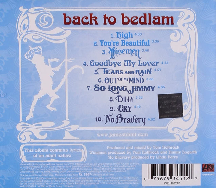 James Blunt – Back to Bedlam [Audio-CD]