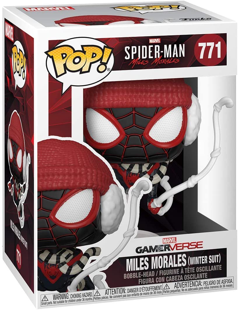 Spider-Man Miles Morales (Combinaison d&#39;hiver) Funko 54692 Pop! Vinyle #771