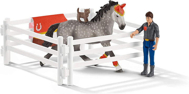 Schleich 42443 Horse Club Mia&#39;s Juego de salto