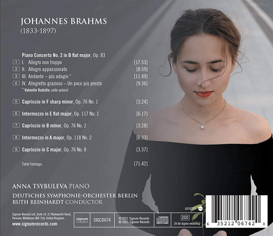 Tsybuleva, Anna - Anna Tsybuleva: Brahms [Audio CD]