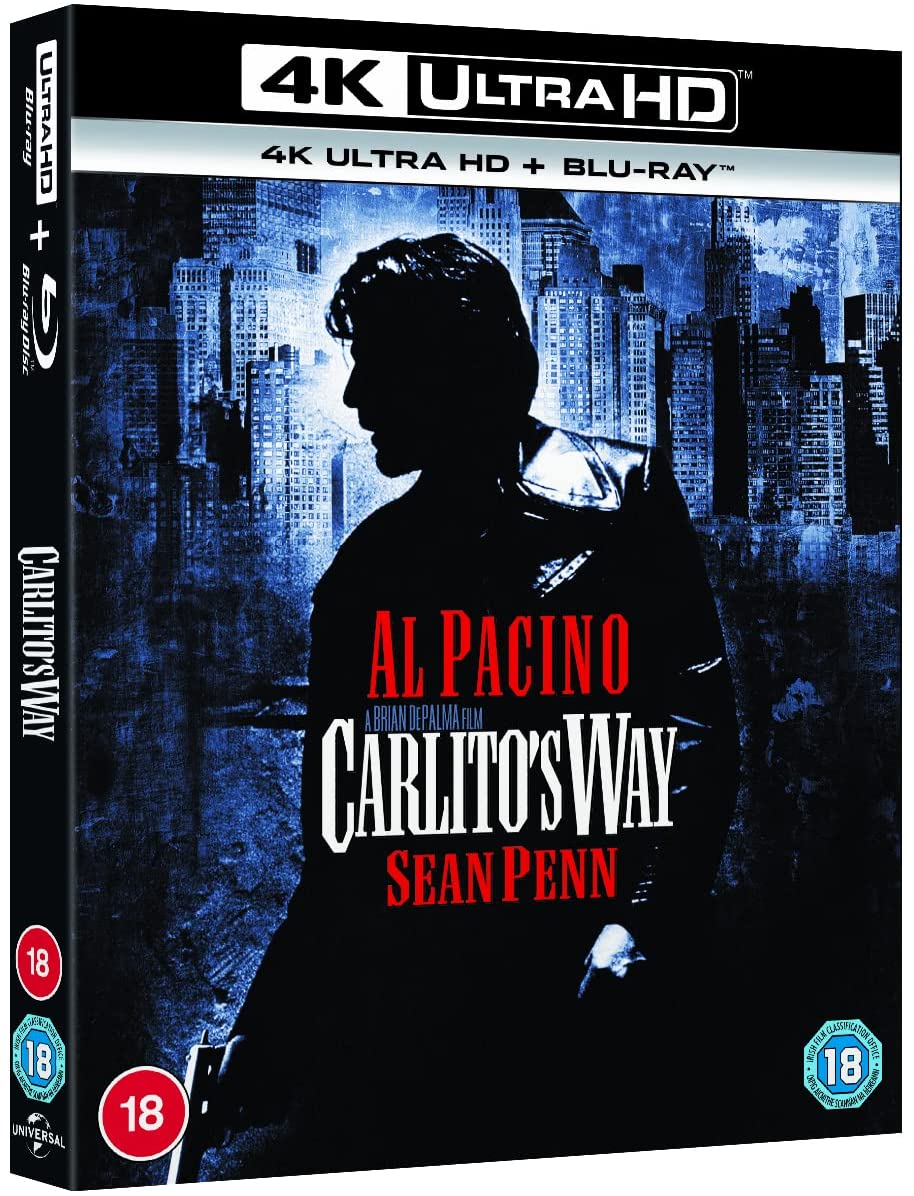 Carlito's Way [4K Ultra HD] [1993] [Region Free] – Krimi/Drama [Blu-ray]