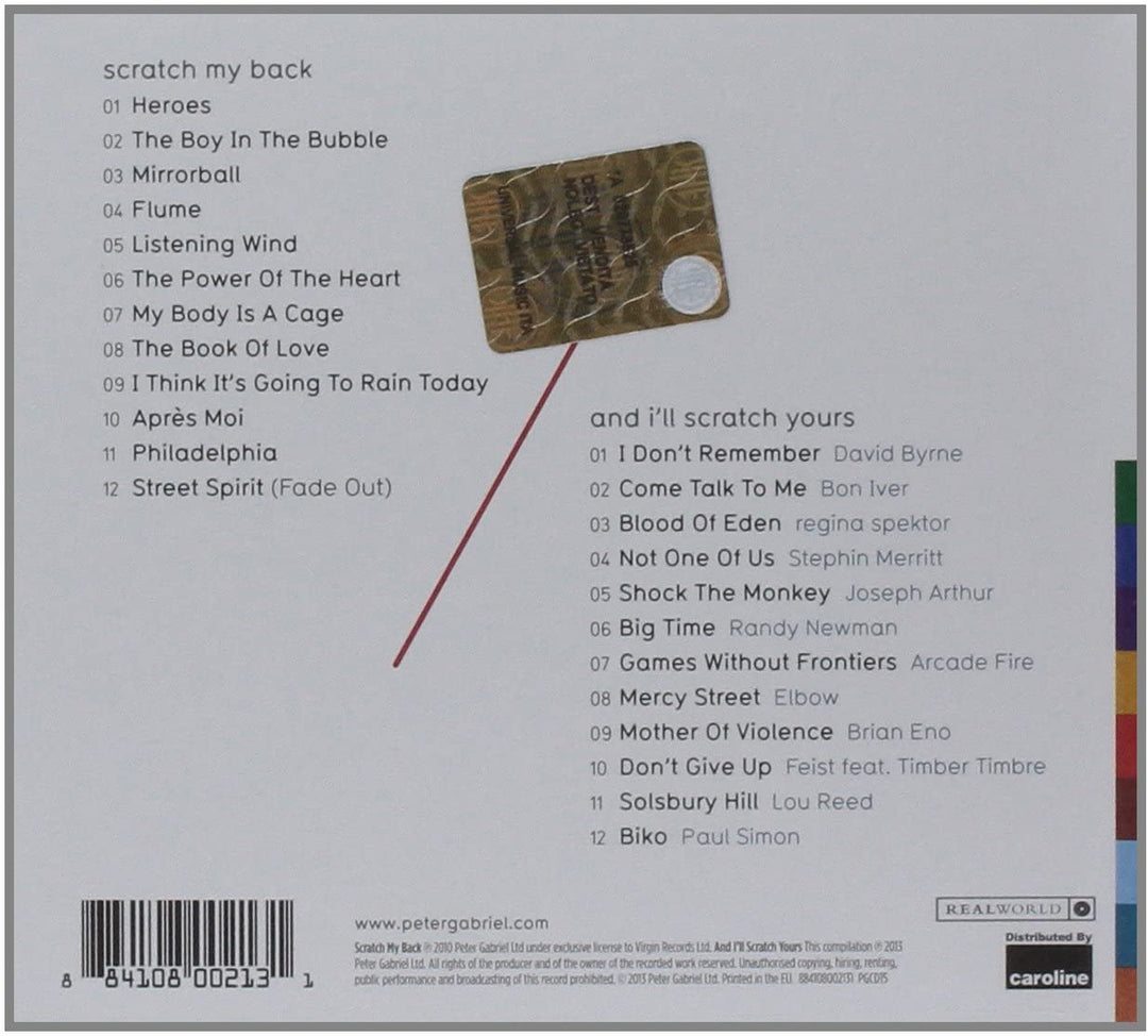 Scratch My Back/And I'll Scratch Yours - Peter Gabriel [Audio-CD]