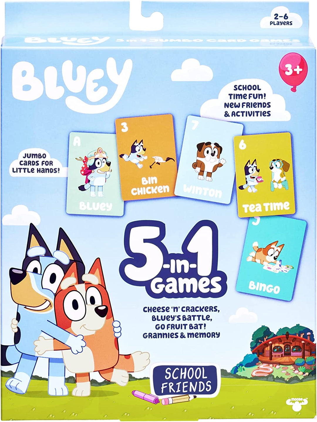 Bluey 5-in-1-Kartenspielset