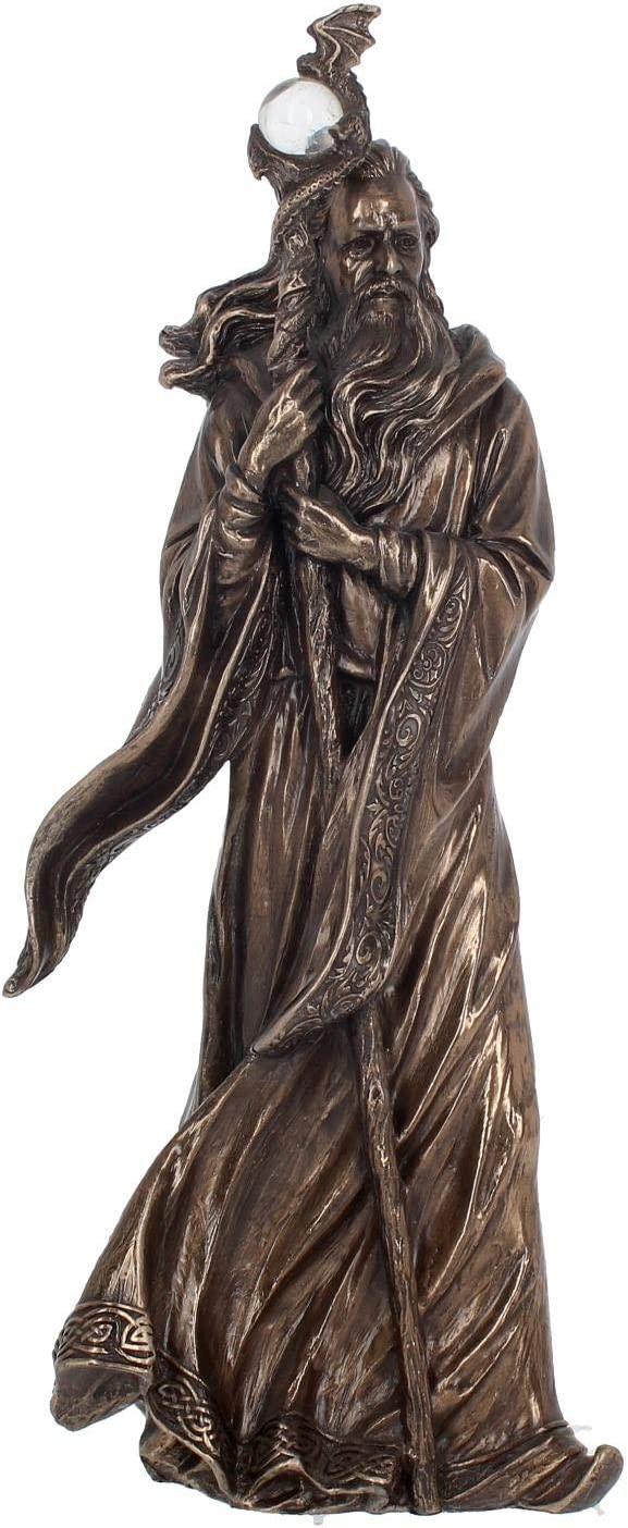 Nemesis Now Merlin Bronzefigur, 28 cm, Kunstharz, Einheitsgröße