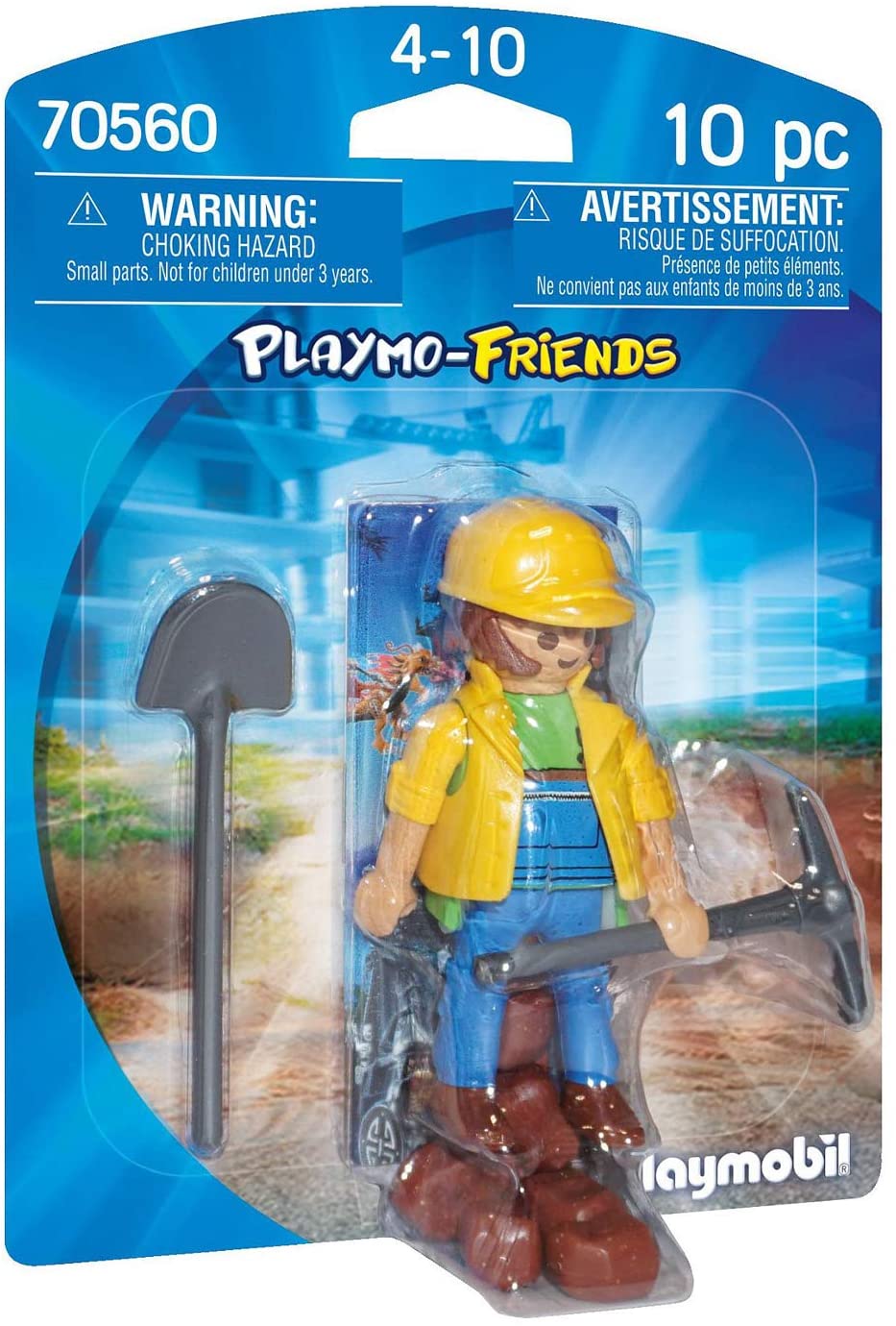 Playmobil 70560 Playmo-Friends Construction Worker, for Children Ages 4+